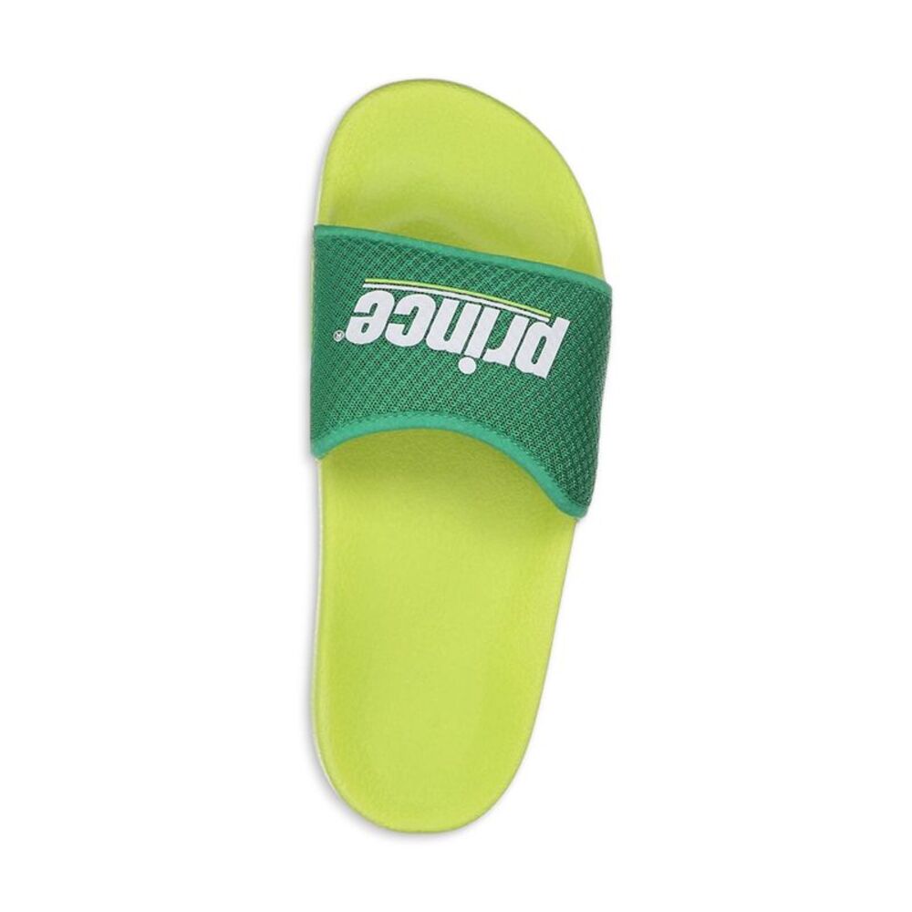 PRINCE Womens Green Logo Prism Round Toe Platform Slip On Slide Sandals 37 - Picture 3 of 4